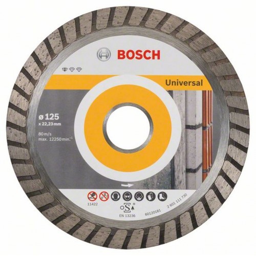 BOSCH Diamantový rezací kotúč Standard for Universal Turbo, 125 mm, 2608602394