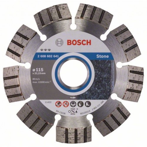 BOSCH Diamantový deliaci kotúč Best for Stone, 115 mm 2608602641