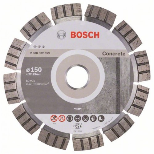 BOSCH Diamantový deliaci kotúč Best for Concrete, 150mm 2608602653