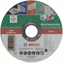 BOSCH Deliaci kotúč rovný 115x1 mm, Multi Construction 2609256306