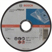 BOSCH Deliaci kotúč rovný Standard for Metal, 125x1,6 mm 2608603165
