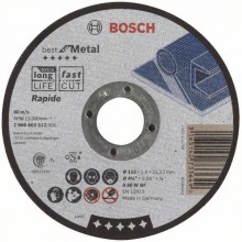 BOSCH Best for Metal - Rapido Deliaci kotúč rovný, 115 x 22,23 x 1,0 mm 2608603512