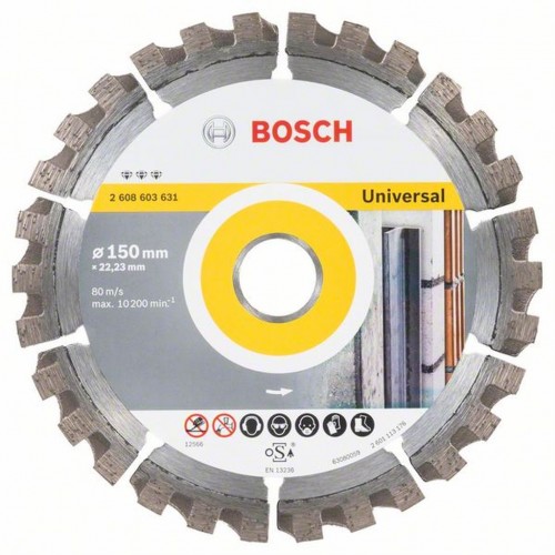 BOSCH Diamantový deliaci kotúč Best for Universal, 150mm 2608603631 BOSCH Diamantový deliaci kotúč Best for Universal, 150mm 2608603631