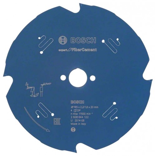 BOSCH Pílový kotúč Expert for Fiber Cement, 165 x 2,2/1,6 mm, 2608644122