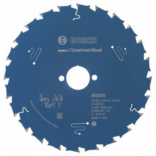 BOSCH Pílový kotúč Expert for Construct Wood, 190 x 2,0 / 1,3 mm 2608644139