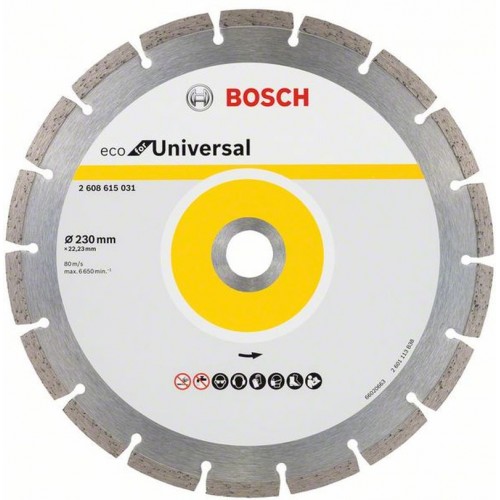 BOSCH ECO For Universal Diamantový deliaci kotúč 230x22.23x2.6x7 mm, 10ks 2608615044