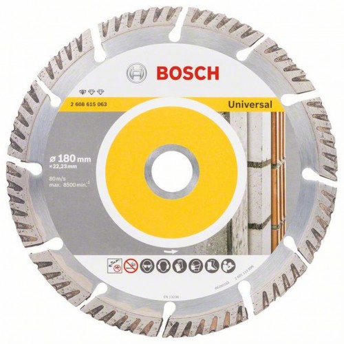 BOSCH Diamantový rezací kotúč Standard for Universal 180 × 22,23, 2608615063