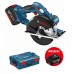 BOSCH GKM 18 V-LI akumulátorová okružná píla, L-BOXX, 2x 5,0 Ah 0.601.6A4.002 + GBA
