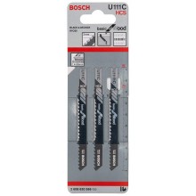 BOSCH Pílové listy do priamočiarej píly U 111 C, 92 mm, 3 ks 2608630566