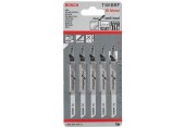 BOSCH Pílové listy do priamočiarej píly T 101 BRF, 100 mm, 5 ks, 2608634235