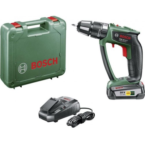 BOSCH PSB 18 LI-2 Ergonomic (1 x aku 2,5 Ah) Aku príklepový skrutkovač 06039B0300