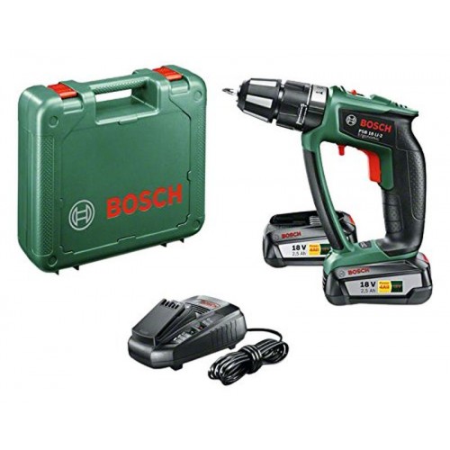 BOSCH PSB 18 LI-2 Ergonomic (2 x aku 2,5 Ah) Aku príklepový skrutkovač 06039B0301 BOSCH PSB 18 LI-2 Ergonomic (2 x aku 2,5 Ah) Aku príklepový skrutkovač 06039B0301