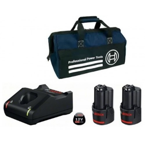 BOSCH Nabíjačka GAL 12V-40 + Akumulátor 2 x GBA 2,0Ah + Taška 0615990L0W