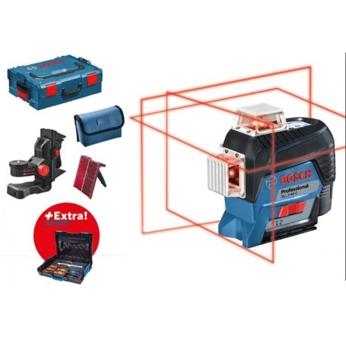 BOSCH GLL 3-80 C + držiak BM 1 + sada náradia Gedore 26ks 0.615.994.0KN