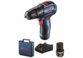 BOSCH GSB 12V-30 Akumulátorový kombinovaný skrutkovač, 12V, 2x 2,0Ah 06019G9100