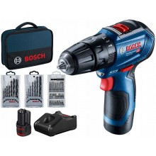 BOSCH GSB 12V-30 PROFESSIONAL Akumulátorový kombinovaný skrutkovač, 12V 2x2.0Ah 06019G9101