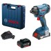 BOSCH GDR 180-LI Professional Rázový uťahovák 18 V, 2 x 3,0 Ah, kufor, 06019G5120