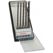 BOSCH 5-dielna súprava vrtákov do kladív Robust Line SDS-plus-5 2607019929