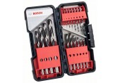 BOSCH 18-dielna sada špirálových vrtákov HSS PointTeQ ToughBox, 2608577350