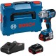 BOSCH GDS 18V-450 PC Aku rázový uťahovač, L-BOXX, GAL 18-40, 2x 5.0Ah 06019K4103