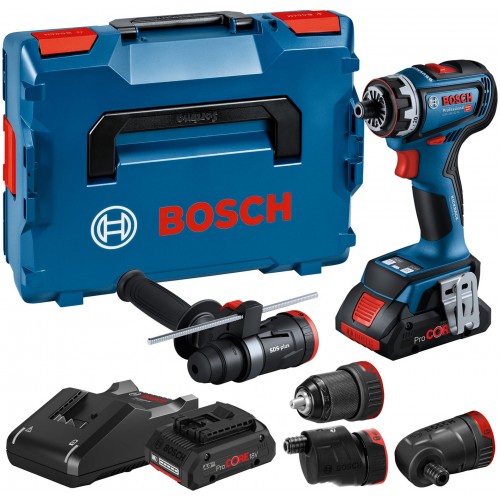 BOSCH GSR 18V-90 FC Vŕtací skrutkovač, 2x 4,0Ah, GAL 18V-40, L-BOXX 136 06019K6200