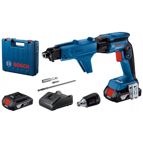 BOSCH GTB 185-LI skrutkovač, 2x 2.0 Ah, GAL 18V-20, GMA 55 kufor 06019K7022