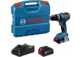 BOSCH GSB 18V-65 PROFESSIONAL Príklepová vŕtačka, 1 x 2.0 Ah, 1 x 4.0Ah, L-Case 06019N3332
