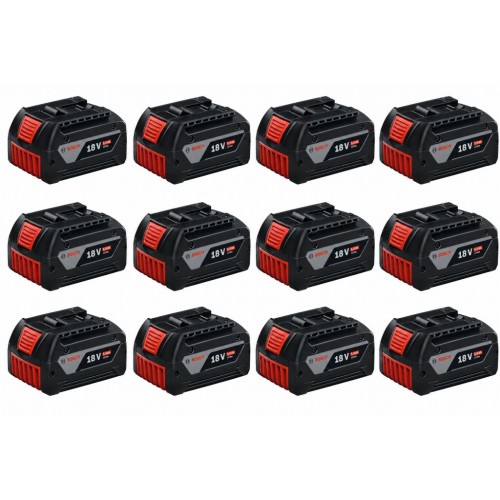 BOSCH GBA PROFESSIONAL 18 V Súprava 12 batérií 5,0 Ah 0602494003