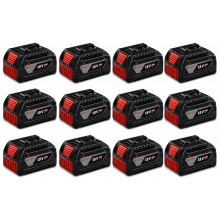BOSCH GBA PROFESSIONAL 18 V Súprava 12 batérií 4,0 Ah 0602494004