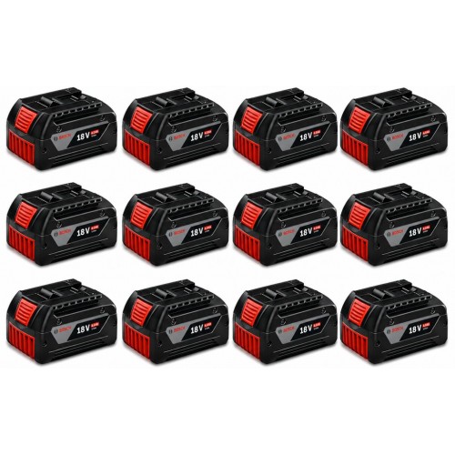 BOSCH GBA PROFESSIONAL 18 V Súprava 12 batérií 4,0 Ah 0602494004 BOSCH GBA PROFESSIONAL 18 V Súprava 12 batérií 4,0 Ah 0602494004