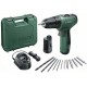 BOSCH EasyDrill 1200 Aku vŕtací skrutkovač (2x1,5 Ah) + GAL 1210 CV + AC kit 06039D3002