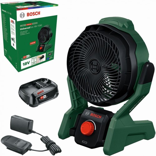 BOSCH UniversalFan 18V-1000 (1x2,0 Ah) Akumulátorový ventilátor 06039E1001