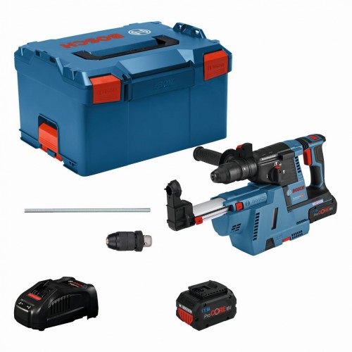 BOSCH GBH 18V-26 F Aku vŕtacie kladivo, GDE 18V-16, 2x Aku 5,5Ah; GAL 1880 061191000G