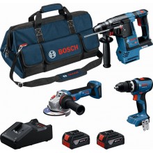 BOSCH PROFESSIONAL Súprava náradia18V GSB+GBH+GWS+2× 5.0+GAL18V-40 0615A002M4