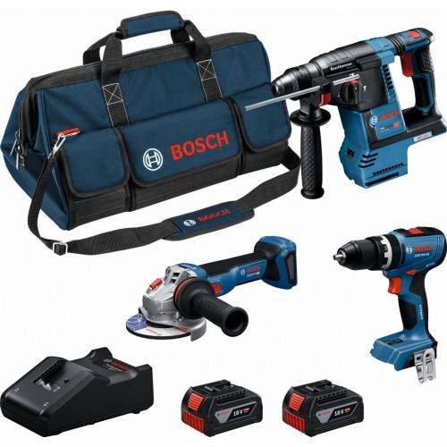 BOSCH PROFESSIONAL Súprava náradia18V GSB+GBH+GWS+2× 5.0+GAL18V-40 0615A002M4 BOSCH PROFESSIONAL Súprava náradia18V GSB+GBH+GWS+2× 5.0+GAL18V-40 0615A002M4