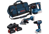 BOSCH Súprava náradia PROFESSIONAL GSB + GBH + GWS + 3× 5,0 Ah 0615A500AH