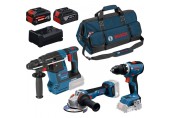 BOSCH PROFESSIONAL Súprava náradia GSR + GBH + GWS + 1×GBA 5,0Ah + 1×EXBA + GAL 0615A500AJ