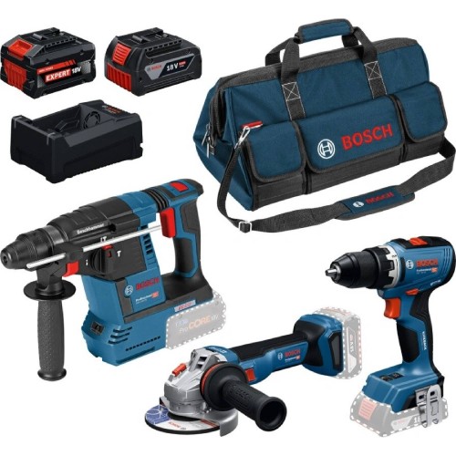 BOSCH PROFESSIONAL Súprava náradia GSR + GBH + GWS + 1×GBA 5,0Ah + 1×EXBA + GAL 0615A500AJ BOSCH PROFESSIONAL Súprava náradia GSR + GBH + GWS + 1×GBA 5,0Ah + 1×EXBA + GAL 0615A500AJ