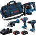 BOSCH PROFESSIONAL Súprava náradia GSR + GDX + GBH + GWS + 2× 5,0 Ah + GAL18V-40 0615A500B