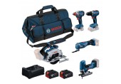 BOSCH Súprava náradia PROFESSIONAL GSR + GDX + GKS + GOP + GST + 2× 5,0 Ah 0615A500BV