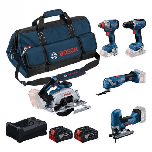 BOSCH Súprava náradia PROFESSIONAL GSR + GDX + GKS + GOP + GST + 2× 5,0 Ah 0615A500BV BOSCH Súprava náradia PROFESSIONAL GSR + GDX + GKS + GOP + GST + 2× 5,0 Ah 0615A500BV