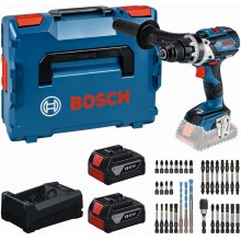 BOSCH GSR 18V-110 C PROFESSIONAL Súprava náradia, 2× 5,0 Ah + GAL + sada bitov 0615A500E3