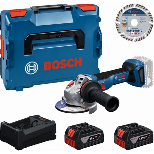 BOSCH GWS 18V-11 S PROFESSIONAL Súprava náradia, 2× GBA 5.0Ah + kotúč + L-BOXX 0615A500E6 BOSCH GWS 18V-11 S PROFESSIONAL Súprava náradia, 2× GBA 5.0Ah + kotúč + L-BOXX 0615A500E6