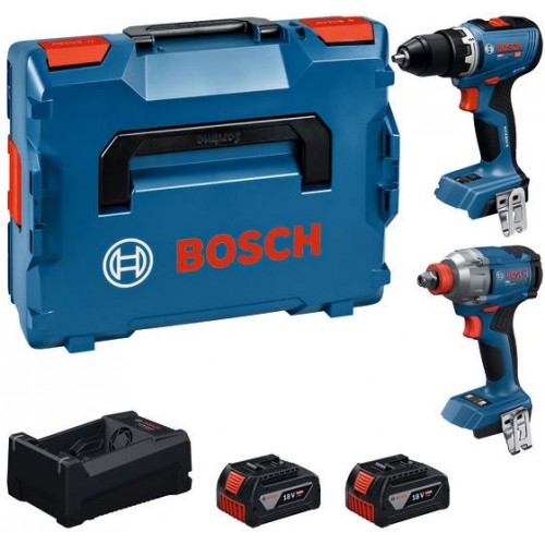 BOSCH PROFESSIONAL Súprava náradia GDX 18V-285 + GSR 18V-65 + 2× 5,0 Ah +L-BOXX 0615A500E9 BOSCH PROFESSIONAL Súprava náradia GDX 18V-285 + GSR 18V-65 + 2× 5,0 Ah +L-BOXX 0615A500E9