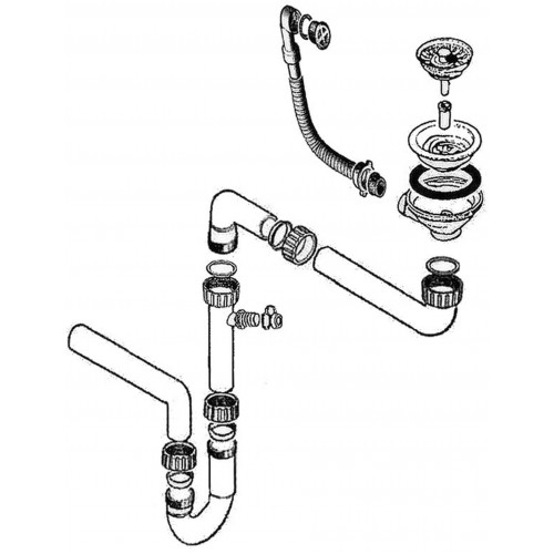 Franke sada ventilov + sifón úsporný ROG, KSG 218, MRG 611, BFG 611, 112.0282.221