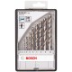 BOSCH 10-dielna súprava vrtákov do kovu HSS-G Robust Line, 135°, 1 – 10 mm 2607010535