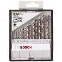 BOSCH 10-dielna súprava vrtákov do kovu HSS-G Robust Line, 135°, 1,5–6,5 mm 2607010538