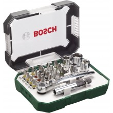 BOSCH 26dílná súprava skrutkovacích bitov a račen 2607017322