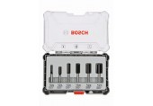 BOSCH Sada frézovacích bitov, 6 ks, rovný 6 mm driek 2607017465
