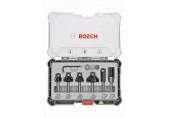BOSCH Sada frézovacích bitov, zarovnávanie a zaobľovanie, 6 mm driek 2607017468